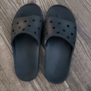 Crocs slides Black ( used )